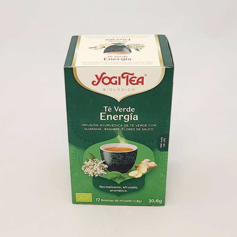 Te verd energia Bio 17 bossetes Yogi Tea