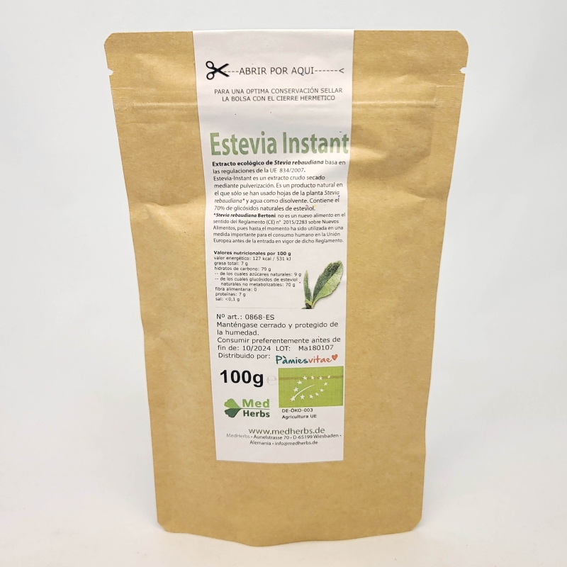 Stevia Instant Bio Pàmies Vitae 
