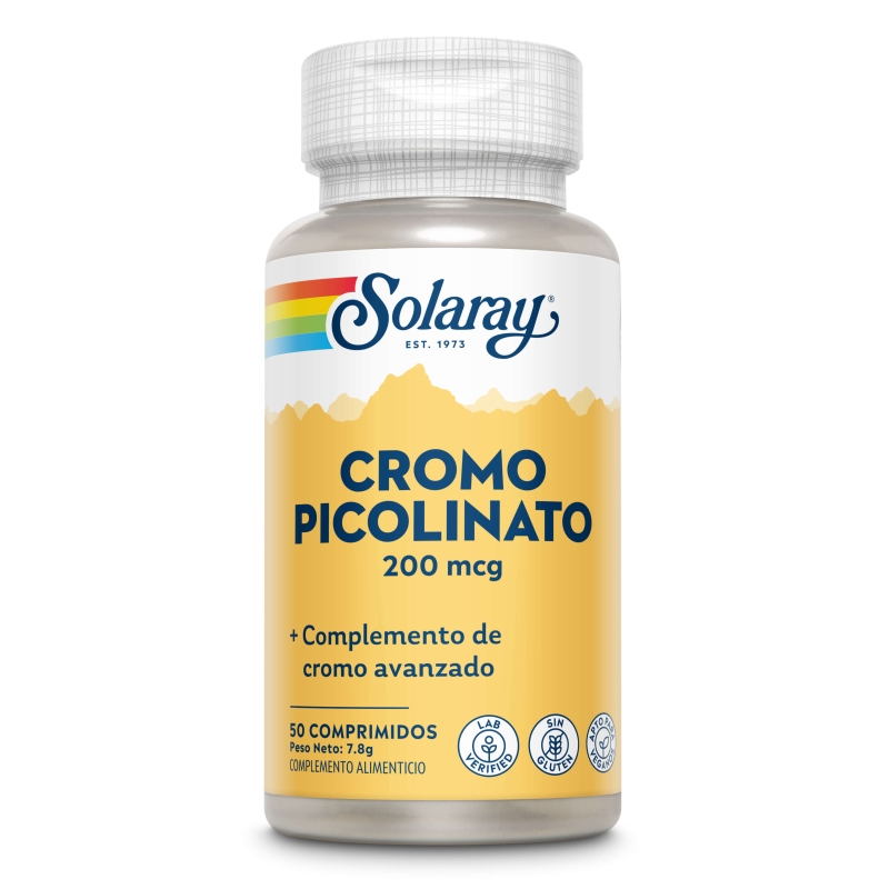 Cromo Picolinato 200mcg 50 comp Solaray 
