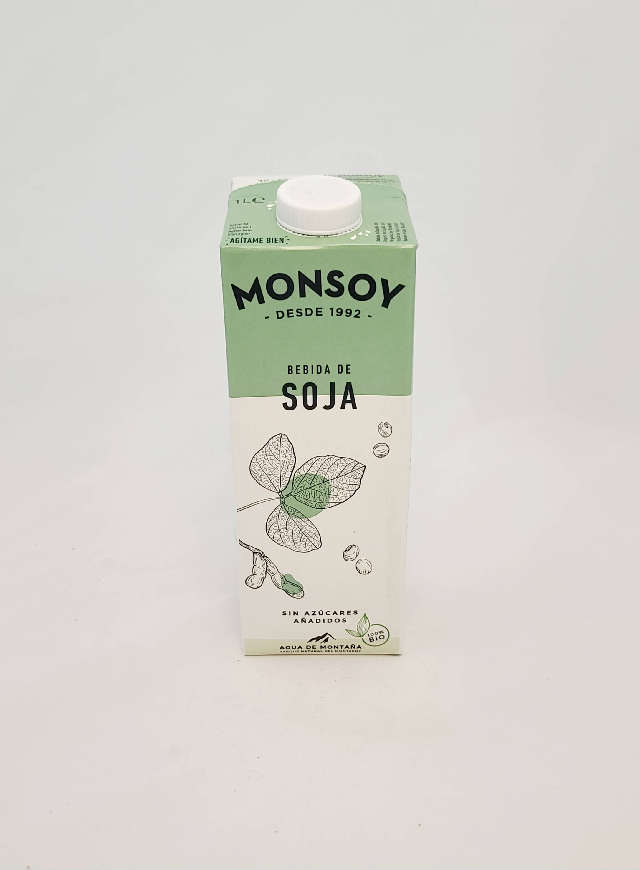 Beguda de soja sense sucres afegits 1L Monsoy 