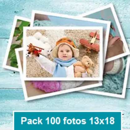 Pack 100 fotos 13X18