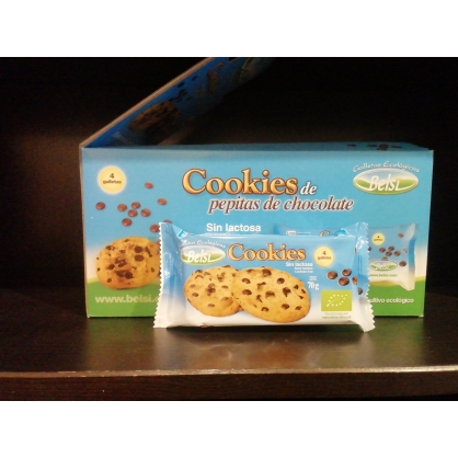 Cookies amb llavors de xocolata s/lactosa 70g Bio Belsi 