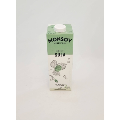 Bebida de soja sin azúcares añadidos 1L Monsoy 