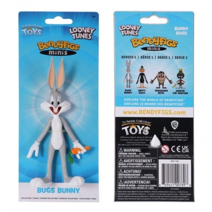 Bugs Bunny Looney Tunes Figura Maleable Bendyfigs 14 cm