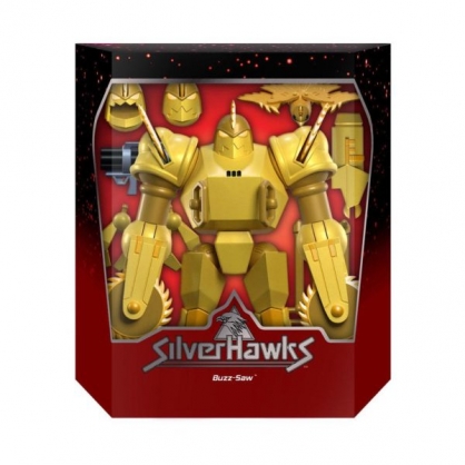 Buzz-Saw Halcones Galácticos Silverhawks Figura Ultimates 18 cm Super7 Wave 1