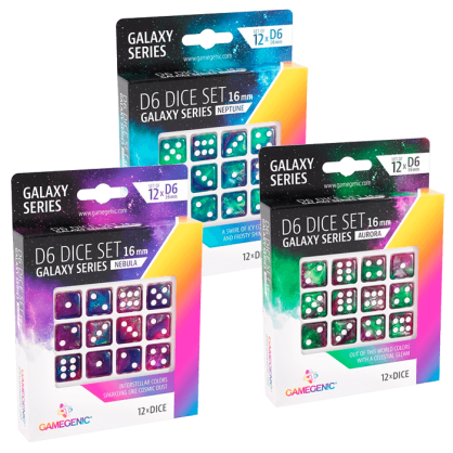 Gamegenic D6 Dice Set Galaxy 16 mm