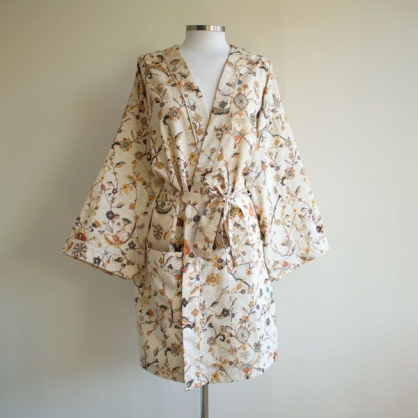 Kimono 100% algodón satén de 300 hilos Bolvir