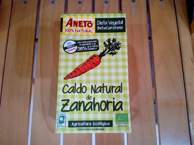 10% dto en caldo natural de zanahoria Eco Aneto